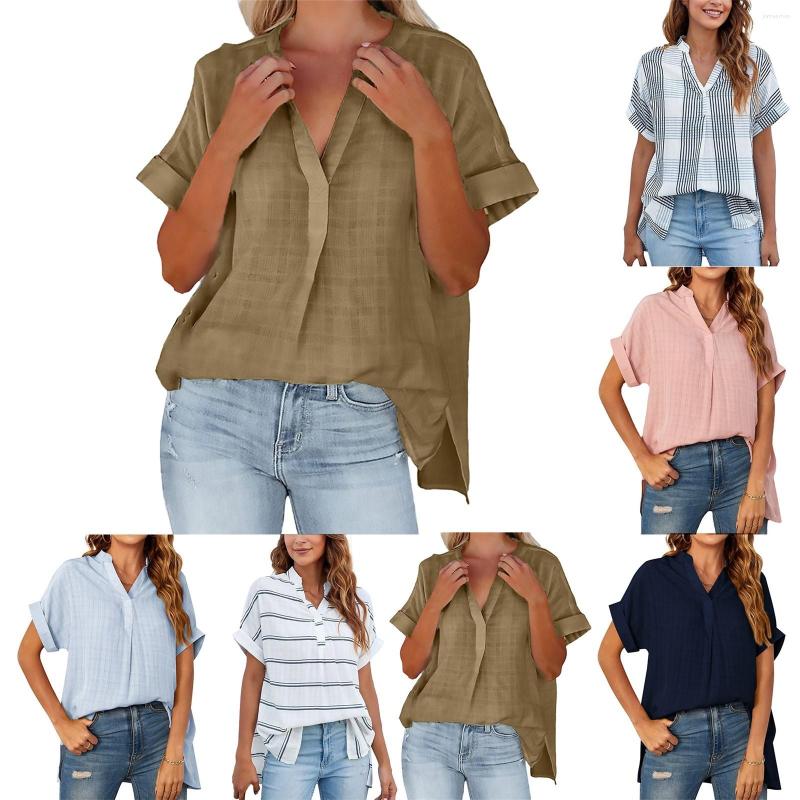 Women's Blouses Fitted Tops For Women Women's Summer Short Sleeve Thin V Neck Blouse Casual Tunic Top 3x Dresses
Women's Blouses Fitted Tops For Women Women's Summer Short Sleeve Thin V Neck Blouse Casual Tunic Top 3x Dresses