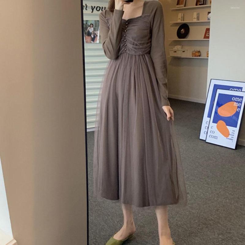 Casual Dresses 2023 Spring And Autumn Large Size French Fairy Mesh Stitching Long Dress Women's Is Thin Elegant Retro, Black
Casual Dresses 2023 Spring And Autumn Large Size French Fairy Mesh Stitching Long Dress Women's Is Thin Elegant Retro, Black