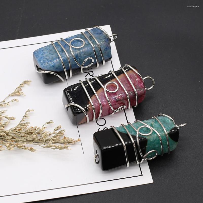 Pendant Necklaces Style Necklace Natural Stone Rectangle Winding Agates For Jewelry Making DIY Accessory
Pendant Necklaces Style Necklace Natural Stone Rectangle Winding Agates For Jewelry Making DIY Accessory