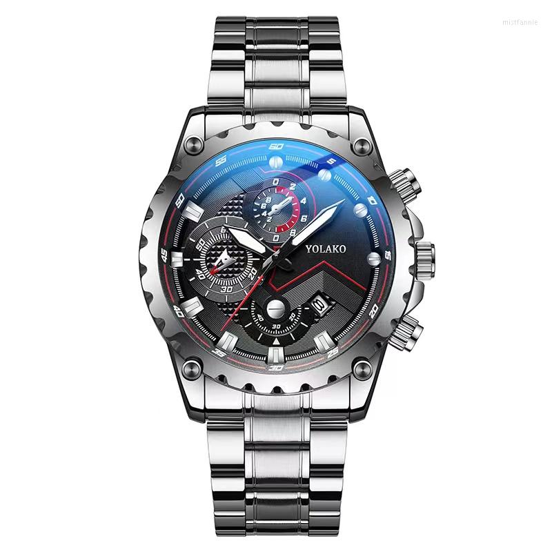 Wristwatches Luxury Men Watches Stainless Steel Quartz Watch Fashion Casual Wristwatch Dress Clock Blu Ray Large Dial Calendar Gift, Black black
Wristwatches Luxury Men Watches Stainless Steel Quartz Watch Fashion Casual Wristwatch Dress Clock Blu Ray Large Dial Calendar Gift, Black black