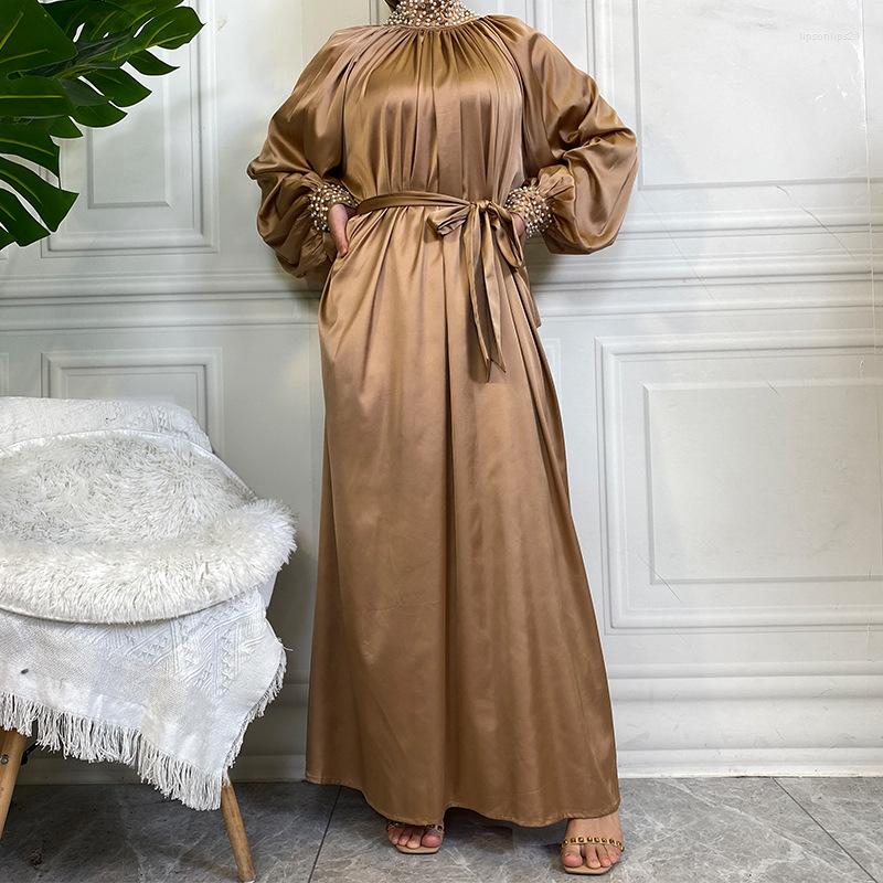 Ethnic Clothing Satin Abaya Dubai Muslim Hijab Dress Islam Ramadan Eid Turkey Evening Party Long Dresses For Women Robe Femme Musulman
Ethnic Clothing Satin Abaya Dubai Muslim Hijab Dress Islam Ramadan Eid Turkey Evening Party Long Dresses For Women Robe Femme Musulman