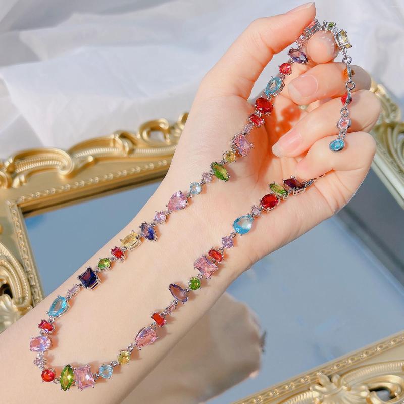 Necklace Earrings Set 2023 Trendy Cube Candy Crystal Gema Bracelet Earring Shiny Zircon Stone Ladies Jewelry Birthday Gifts, Picture shown
Necklace Earrings Set 2023 Trendy Cube Candy Crystal Gema Bracelet Earring Shiny Zircon Stone Ladies Jewelry Birthday Gifts, Picture shown