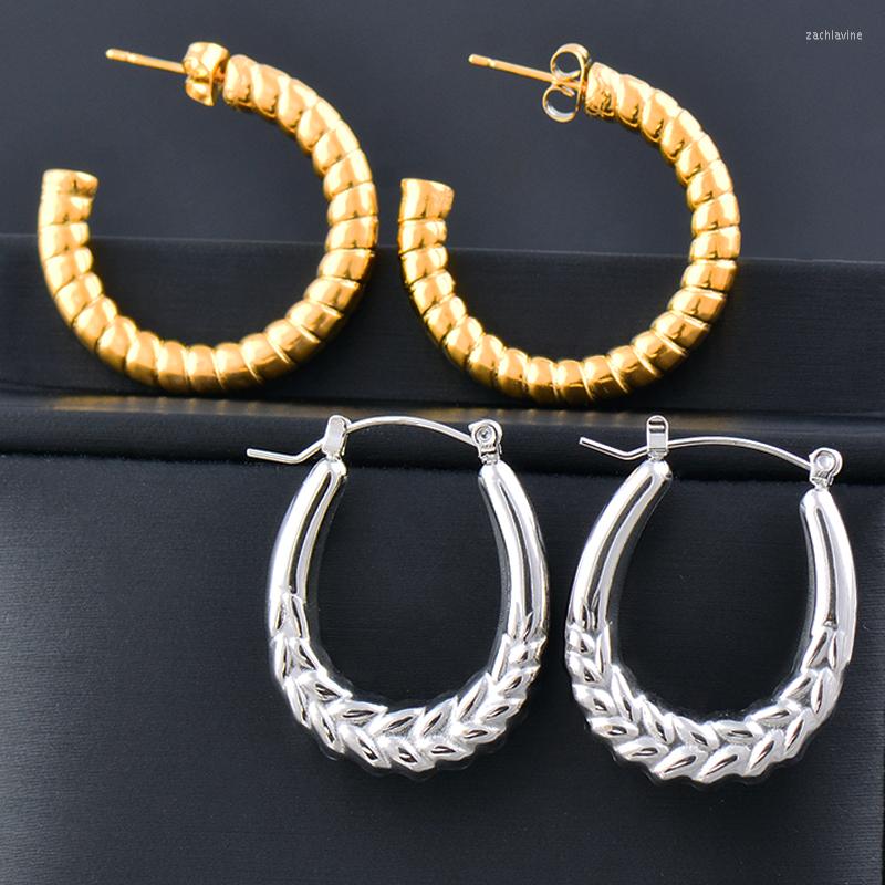Hoop Earrings SINLEERY Hiphop Gold Silver Color 316L Stainless Steel For Women Fashion Party Jewelry 2023 Arrival ES449 SSK
Hoop Earrings SINLEERY Hiphop Gold Silver Color 316L Stainless Steel For Women Fashion Party Jewelry 2023 Arrival ES449 SSK