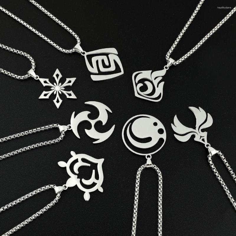 Pendant Necklaces Genshin Impact Necklace For Man Woman Titanium Steel Party Gift Jewelry Vision Punk Cute Street Accessories
Pendant Necklaces Genshin Impact Necklace For Man Woman Titanium Steel Party Gift Jewelry Vision Punk Cute Street Accessories