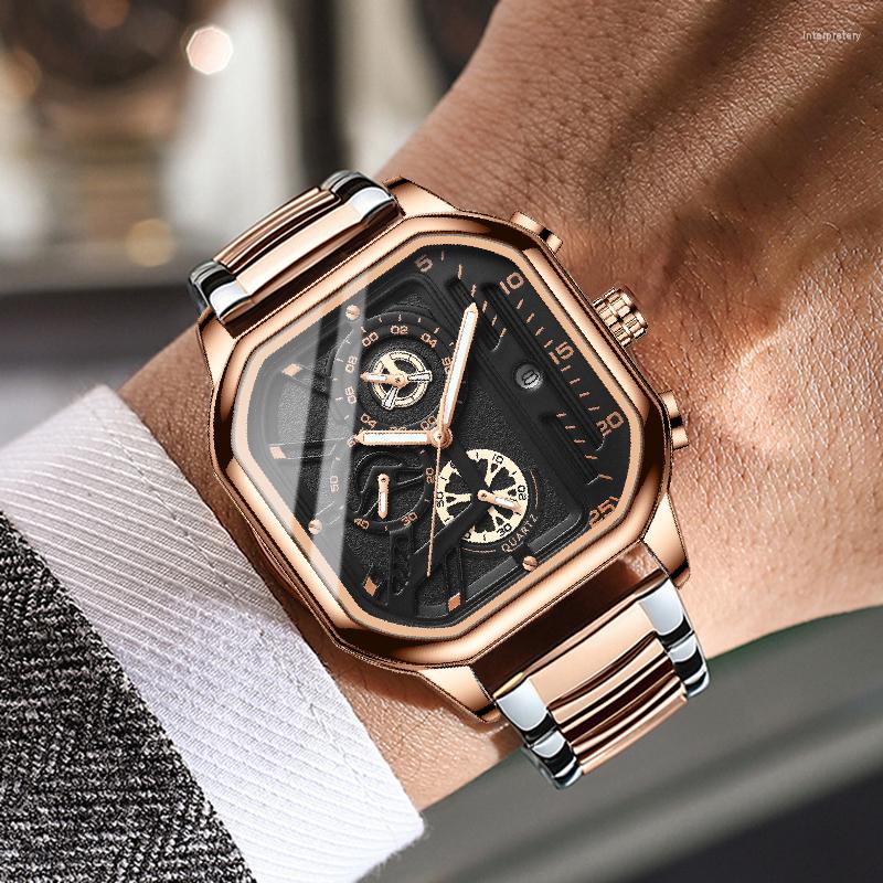 Wristwatches 2023 Casual Fashion Sports Wrist Watch For Men Chronograph Leather Strap Clock Luxury Business Wristwatch Waterproof Date, Black gold
Wristwatches 2023 Casual Fashion Sports Wrist Watch For Men Chronograph Leather Strap Clock Luxury Business Wristwatch Waterproof Date, Black gold
