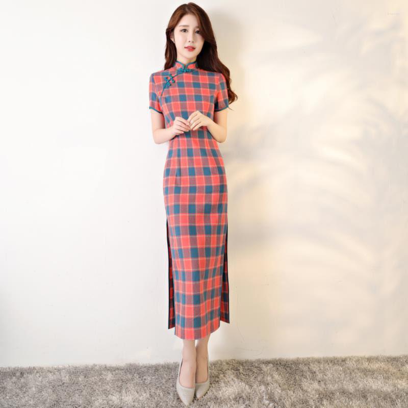 Ethnic Clothing Short Sleeve High Split Vintage Asian Dresses For Women Qipao Chinese Style Cheongsam Dress Traditional One Piece
Ethnic Clothing Short Sleeve High Split Vintage Asian Dresses For Women Qipao Chinese Style Cheongsam Dress Traditional One Piece