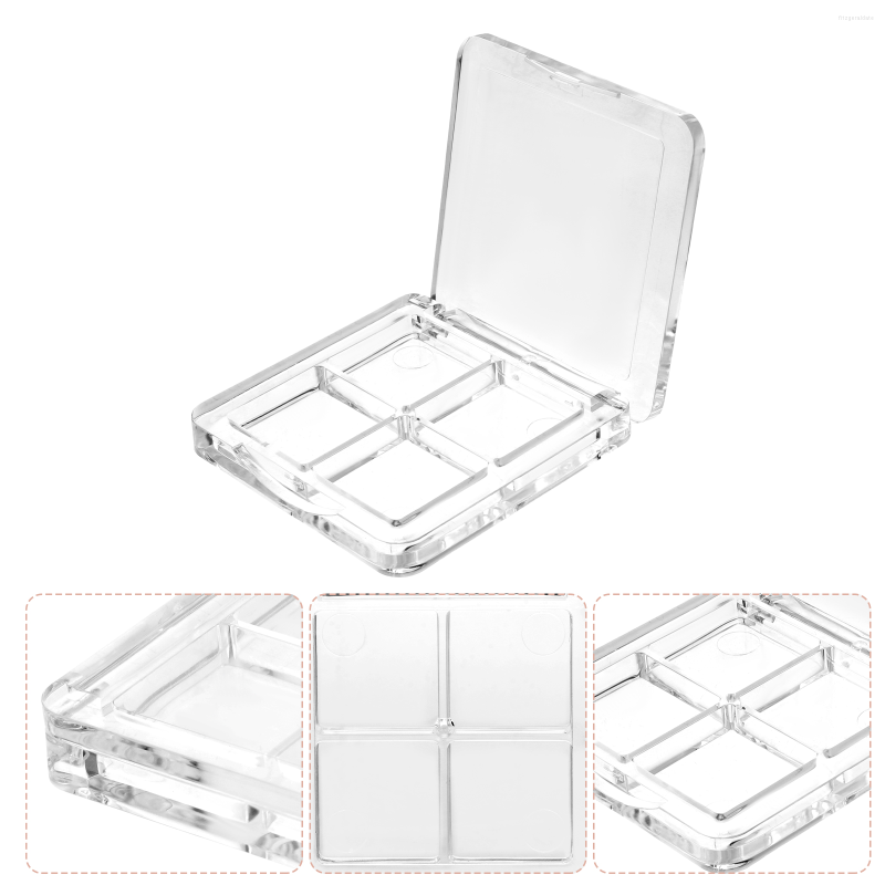 Empty Eyeshadow Makeup Container Case Shadow Eye Lipstick Box Pallet Storage Refillable Organizer Dish Clear Highlighters 
Empty Eyeshadow Makeup Container Case Shadow Eye Lipstick Box Pallet Storage Refillable Organizer Dish Clear Highlighters