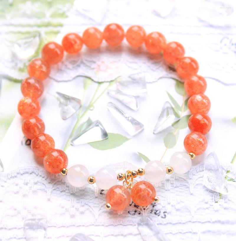 Strand Natural Gold Strawberry Quartz Bracelet Necklace Sunstone 7.5mm Clear Round Beads Crystal Women Men
Strand Natural Gold Strawberry Quartz Bracelet Necklace Sunstone 7.5mm Clear Round Beads Crystal Women Men