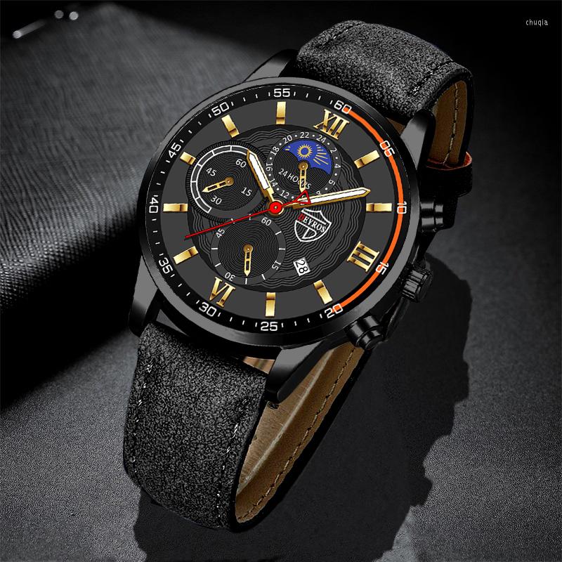 Wristwatches Mens Sports Watches Men Stainless Steel Quartz Wristwatch Man Business Casual Simple Leather Watch Male Calendar Luminous Clock, Leather black black
Wristwatches Mens Sports Watches Men Stainless Steel Quartz Wristwatch Man Business Casual Simple Leather Watch Male Calendar Luminous Clock, Leather black black