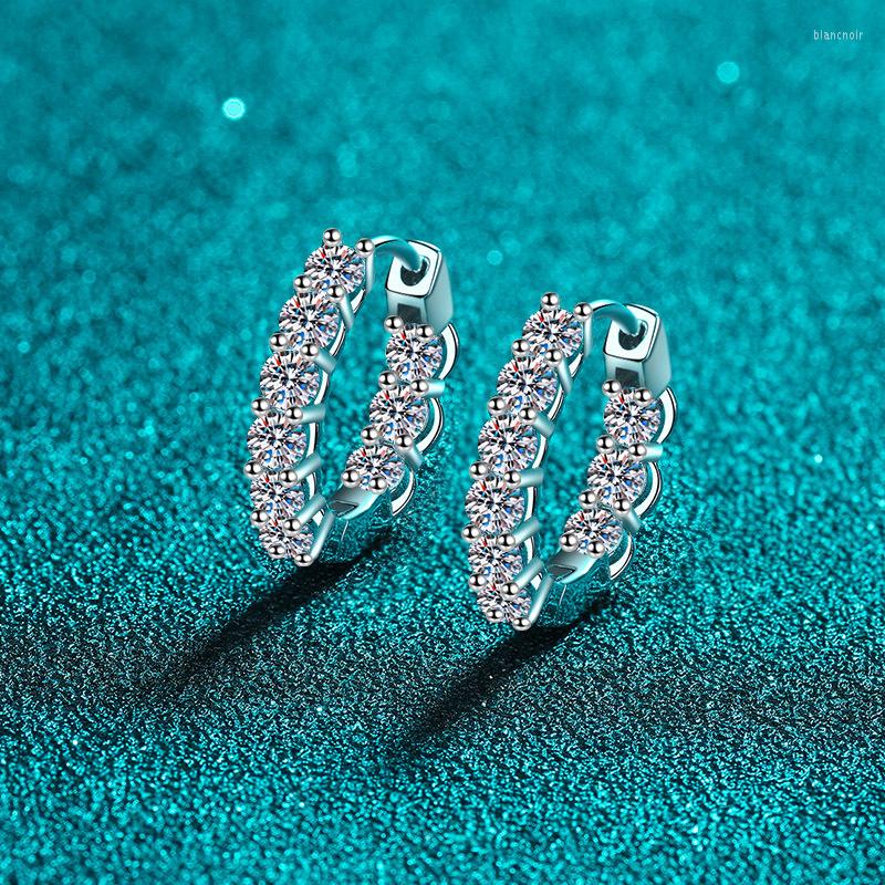 Hoop Earrings Real 1.8ct Full Moissanite Huggie Women 925 Sterling Silver 3MM D VVS Moisanite Diamond Pass
Hoop Earrings Real 1.8ct Full Moissanite Huggie Women 925 Sterling Silver 3MM D VVS Moisanite Diamond Pass
