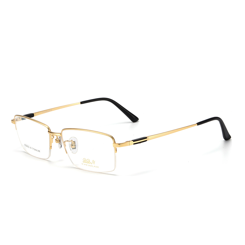 Pure Titanium Ultra Light Business Semi-Rimless Square Mirror Golden Edge Myopia Glasses Wide Mens Fat Temperament Glasses Factory Fashionable and exquisite
Pure Titanium Ultra Light Business Semi-Rimless Square Mirror Golden Edge Myopia Glasses Wide Mens Fat Temperament Glasses Factory Fashionable and exquisite