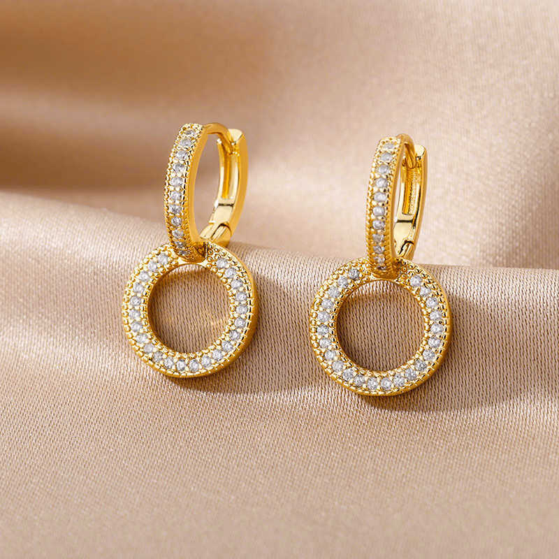 Dangle Chandelier Zircon Round Hoop Earrings for Women Stainless Steel Round Circle Heart Evil Blue Earring Female Fashion Party Jewelry Gift BFF G230313
Dangle Chandelier Zircon Round Hoop Earrings for Women Stainless Steel Round Circle Heart Evil Blue Earring Female Fashion Party Jewelry Gift BFF G230313