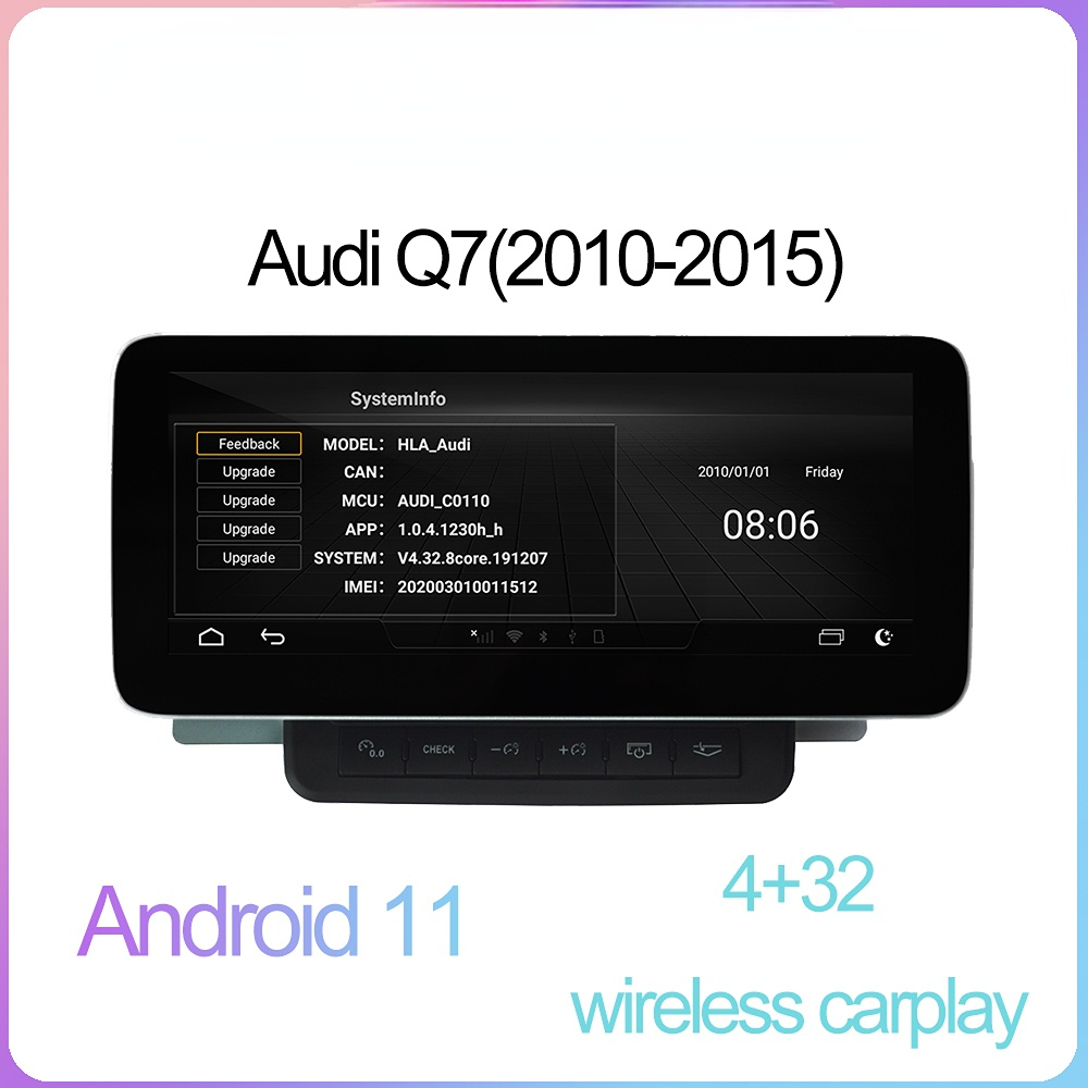 10.25 Inch Touchscreen Car dvd Android Player GPS Navi USB Upgrade Adaptor USB 4G CarPlay Bluetooth for Audi Q7 MMI 3G
10.25 Inch Touchscreen Car dvd Android Player GPS Navi USB Upgrade Adaptor USB 4G CarPlay Bluetooth for Audi Q7 MMI 3G