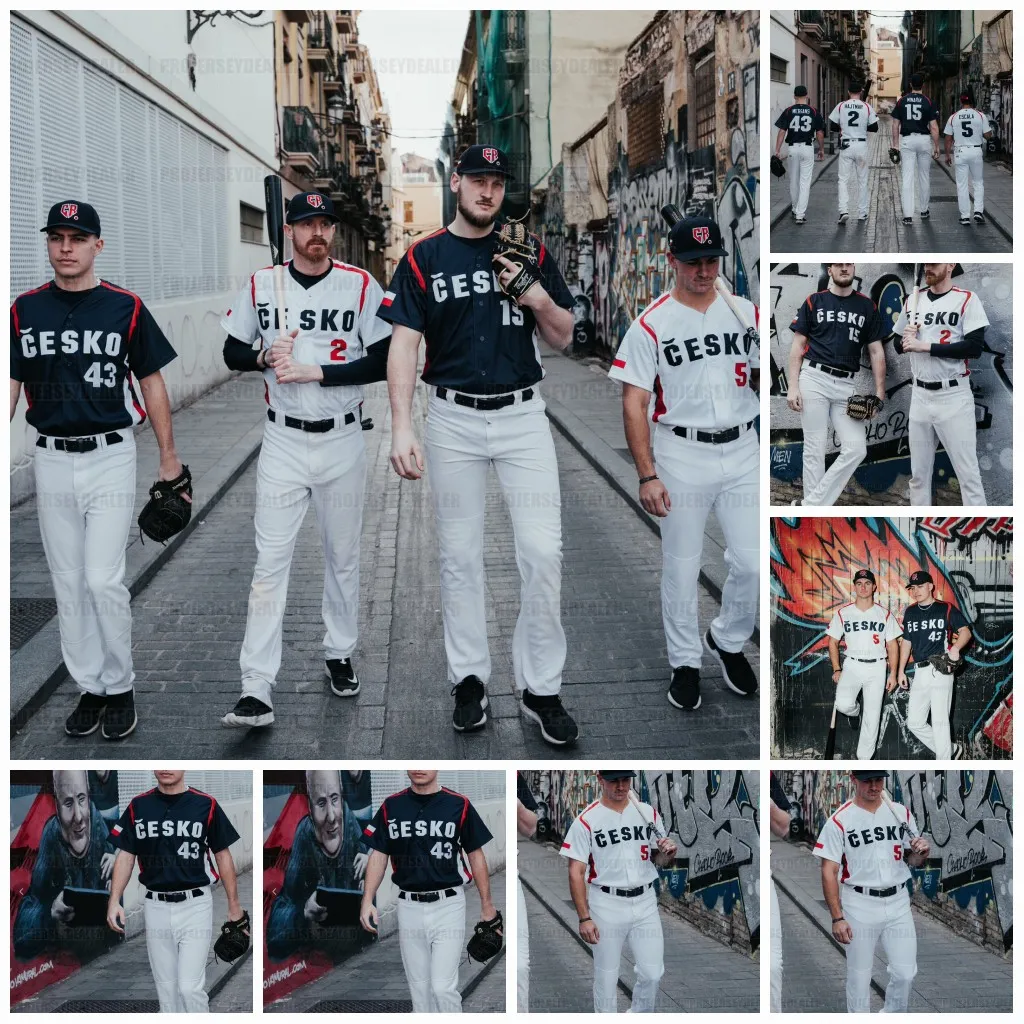 CUSTOM Team Czech Republic 2023 WBC Jersey World baseball Classic Daniel Padysak Filip Capka Tomas Duffek Lukas Ercoli Lukas Hlouch Michal K, Navy
CUSTOM Team Czech Republic 2023 WBC Jersey World baseball Classic Daniel Padysak Filip Capka Tomas Duffek Lukas Ercoli Lukas Hlouch Michal K, Navy