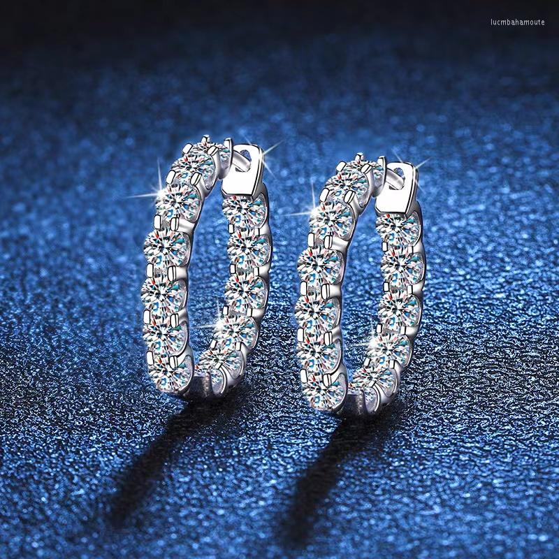 Hoop Earrings Iced Moissanite Huggie Women 925 Silver 3mm D Color VVS Diamond Circle Ins Jewelry Pass
Hoop Earrings Iced Moissanite Huggie Women 925 Silver 3mm D Color VVS Diamond Circle Ins Jewelry Pass