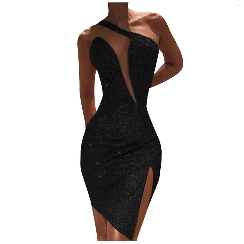 Casual Dresses Sexy For Women 2023 Clod Shoulder Sequins Split Sleeveless Nightclub Party Dress Midi Female Evening, Black
Casual Dresses Sexy For Women 2023 Clod Shoulder Sequins Split Sleeveless Nightclub Party Dress Midi Female Evening, Black