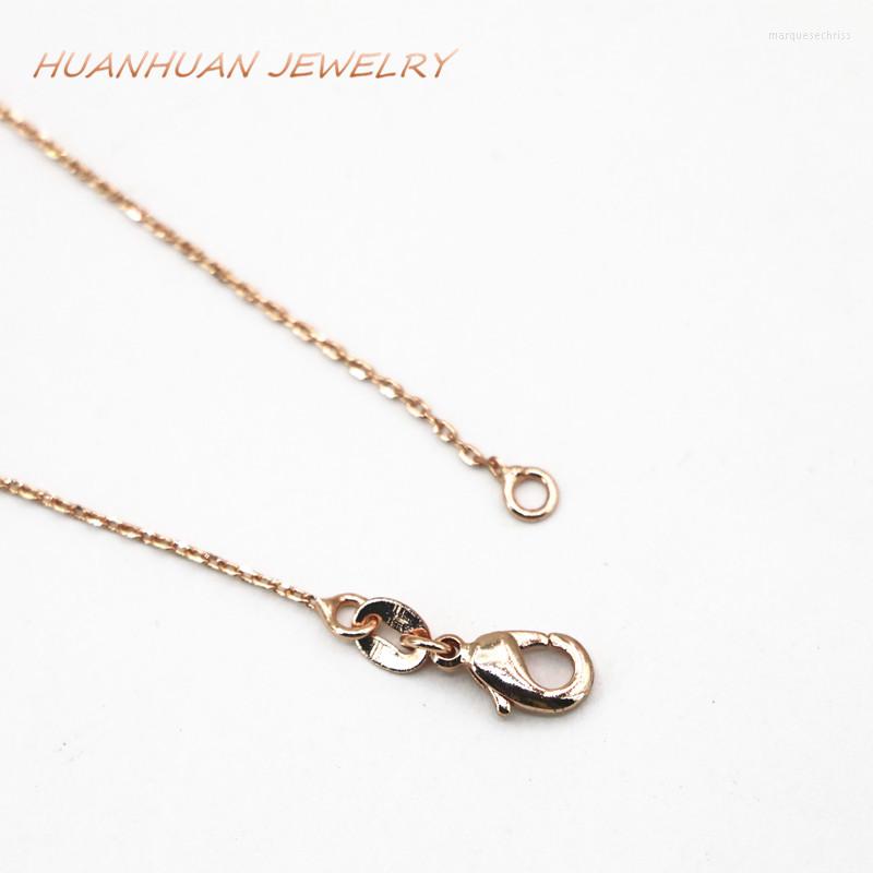Chains Exquisite Rose Gold-Color Copper Stainless Steel Link Chain Necklace For Women 1mm Choker Lady Jewelry 18inch B3370
Chains Exquisite Rose Gold-Color Copper Stainless Steel Link Chain Necklace For Women 1mm Choker Lady Jewelry 18inch B3370