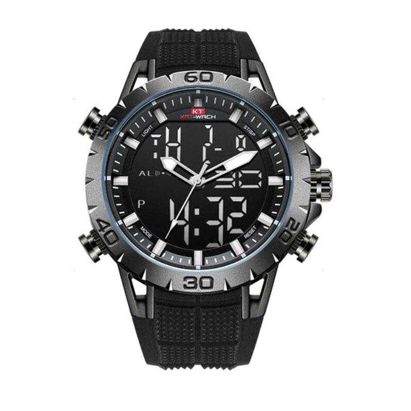Wristwatches High Quality Men Rubber Strap Swim Watches LED Digital Alarm Quartz Watch Military Waterproof 50M Dual Display Clock, Red
Wristwatches High Quality Men Rubber Strap Swim Watches LED Digital Alarm Quartz Watch Military Waterproof 50M Dual Display Clock, Red