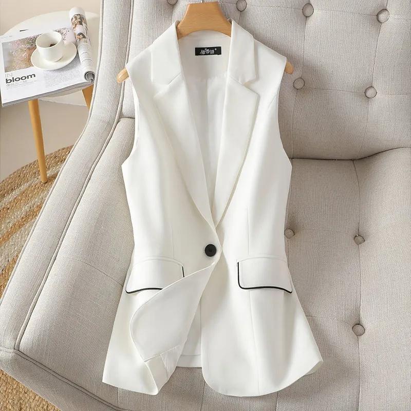 Women' Vests Spring Summer 2023 Fashion Vest Jacket Women Office Casual Sleeveless Suit WaistCoat Chic Outwear LadiesTops Veste Female, Black
Women' Vests Spring Summer 2023 Fashion Vest Jacket Women Office Casual Sleeveless Suit WaistCoat Chic Outwear LadiesTops Veste Female, Black