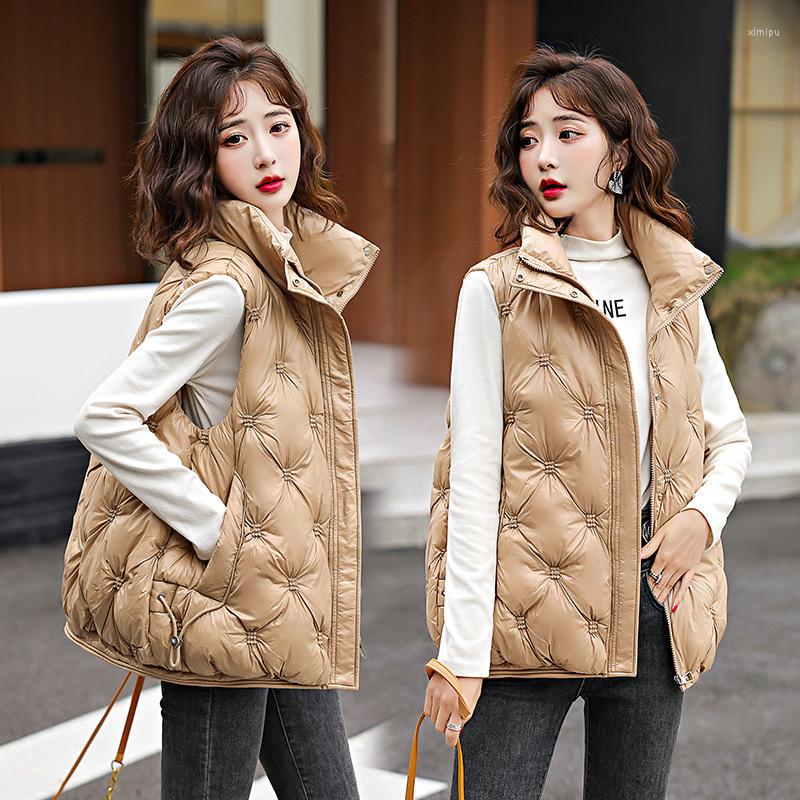 Women's Vests 2023 Autumn Winter Down Cotton Women Korean Stand Collar Students Casual Loose Sleeveless Waistcoat Female Outwear, Black
Women's Vests 2023 Autumn Winter Down Cotton Women Korean Stand Collar Students Casual Loose Sleeveless Waistcoat Female Outwear, Black