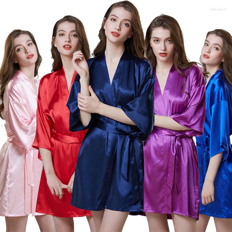Women's Sleepwear Silky And Soft Wedding Robe Solid Women's Summer Half Sleeve Sleeprobe Bride Dressing Gown Sexy Bathrobe Ladies Indoor, Red
Women's Sleepwear Silky And Soft Wedding Robe Solid Women's Summer Half Sleeve Sleeprobe Bride Dressing Gown Sexy Bathrobe Ladies Indoor, Red