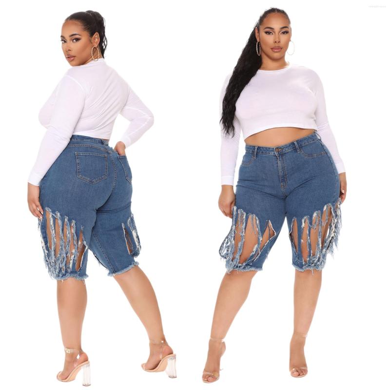 Women' Jeans European And American Women' Fashion Trend Frayed High-waist Washed Stretch Mother Five-point Pants, Blue
Women' Jeans European And American Women' Fashion Trend Frayed High-waist Washed Stretch Mother Five-point Pants, Blue