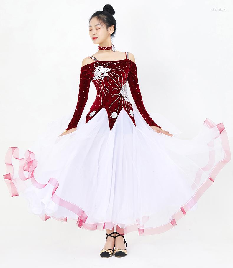 Stage Wear Modern Dance Skirt Ballroom Dress Big Performance Competition Costume Waltz Senior Children's, Black
Stage Wear Modern Dance Skirt Ballroom Dress Big Performance Competition Costume Waltz Senior Children's, Black