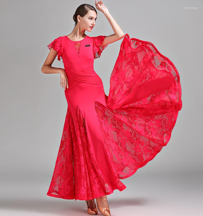 Stage Wear Ballroom Dance Women Modern Costumes Girl's Waltz Tango Performance Uniforms Social Full-skirt Lace Dress S9012, See chart
Stage Wear Ballroom Dance Women Modern Costumes Girl's Waltz Tango Performance Uniforms Social Full-skirt Lace Dress S9012, See chart