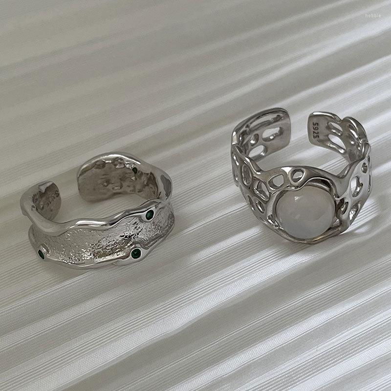 Wedding Rings Surflove Vintage White Moonstone Ring Green Zircon Aesthetic Accessories Gift To Girlfriend
Wedding Rings Surflove Vintage White Moonstone Ring Green Zircon Aesthetic Accessories Gift To Girlfriend