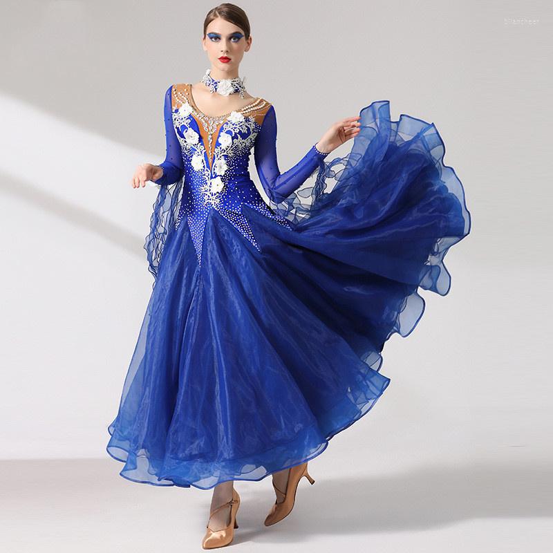Stage Wear Exquisite Women Ladies Competition Performance Blue International Standard Ballroom Dance Dress
Stage Wear Exquisite Women Ladies Competition Performance Blue International Standard Ballroom Dance Dress