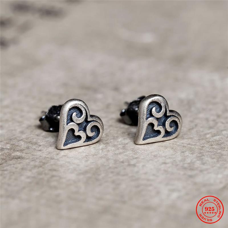 Stud Earrings 925 Sterling Silver Heart Of The Tribe Personality Minimalist Ear Jewelry Accessories Gothic StyleStud
Stud Earrings 925 Sterling Silver Heart Of The Tribe Personality Minimalist Ear Jewelry Accessories Gothic StyleStud