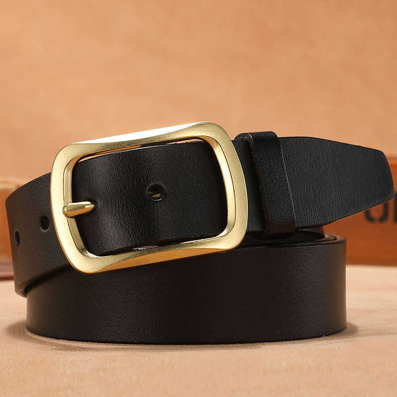Men's Cowhide belt student pin buckle belt simple fashion business belt Korean youth leisure belt trouser belt Male Female Man Woman Belts, Black
Men's Cowhide belt student pin buckle belt simple fashion business belt Korean youth leisure belt trouser belt Male Female Man Woman Belts, Black