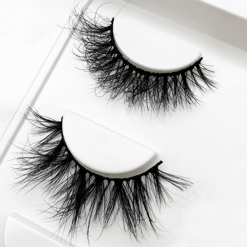 False Eyelashes Mink Lashes 3D 15MM Cruelty Free Handmade Reusable Natural Makeup
