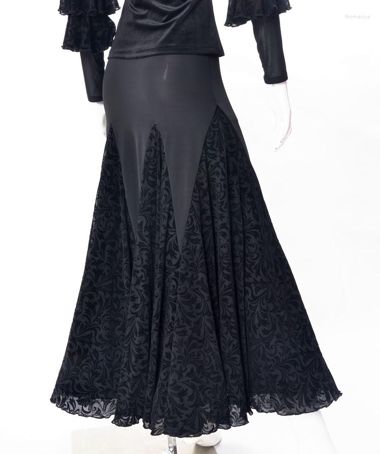 Stage Wear Customize Black Milk Silk/velvet Ballroom Dance Skirts Woman Waltz Dress Standard Dancing Clothes Social, As the picture
Stage Wear Customize Black Milk Silk/velvet Ballroom Dance Skirts Woman Waltz Dress Standard Dancing Clothes Social, As the picture