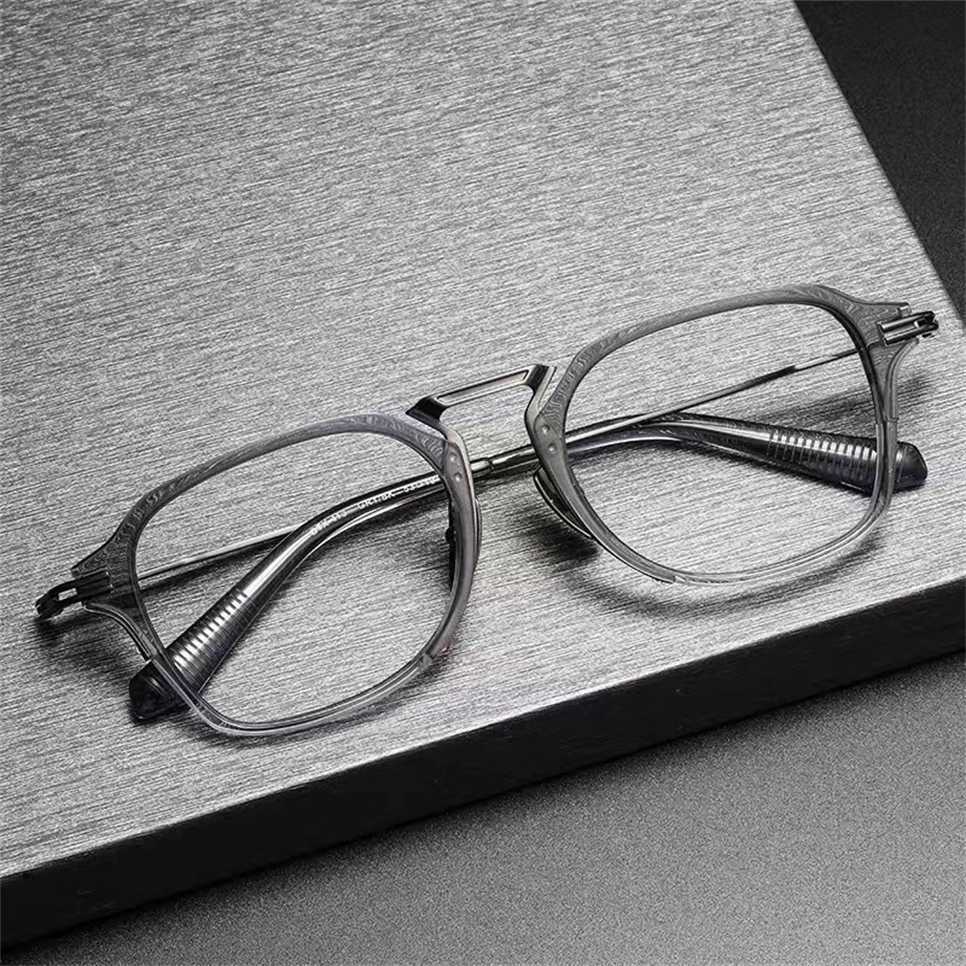 Sunglasses 2023 new DTX413 manual optical pure titanium square plate tortoiseshell flat myopia eyeglass frame
Sunglasses 2023 new DTX413 manual optical pure titanium square plate tortoiseshell flat myopia eyeglass frame
