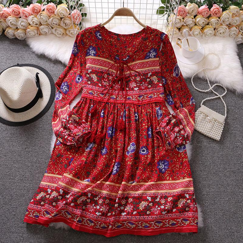 Casual Dresses Vintage Floral Print Tassel Loose Summer For Women V-neck Lace Up Ruffle Mini Dress Female Holiday Party Sundress, Deep blue
Casual Dresses Vintage Floral Print Tassel Loose Summer For Women V-neck Lace Up Ruffle Mini Dress Female Holiday Party Sundress, Deep blue