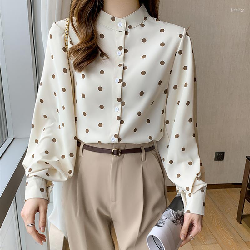 Women' Blouses Long Sleeve Turn Down Collar Women Blouse Office Lady Polka Dot Casual Shirts 2023 Spring Autumn Fashion Business Tops, Apricot
Women' Blouses Long Sleeve Turn Down Collar Women Blouse Office Lady Polka Dot Casual Shirts 2023 Spring Autumn Fashion Business Tops, Apricot
