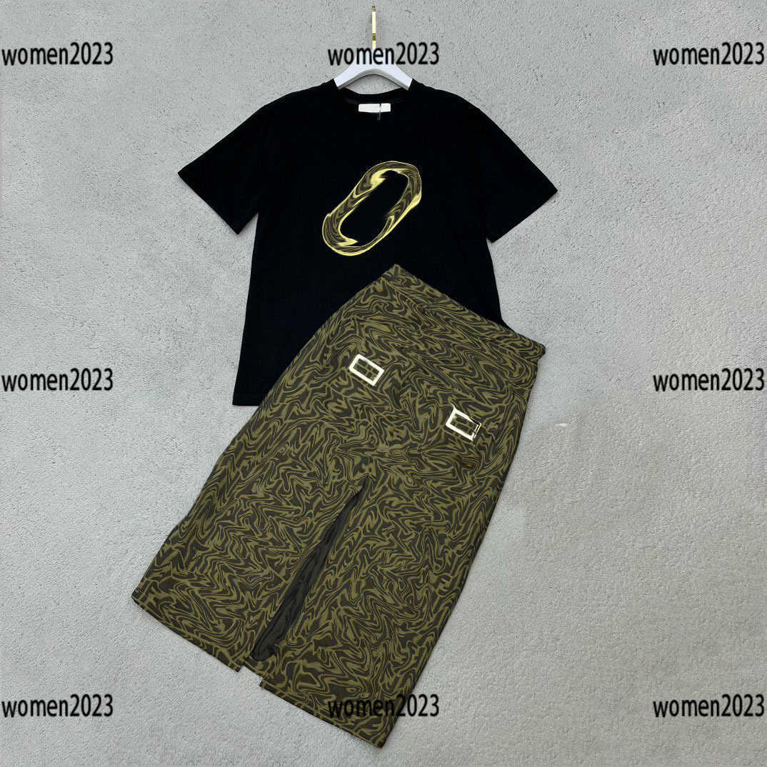 women sets ladies dress 2pcs Letter printed T-shirt and jacquard fabric metal buckle decorative skirt Summer Elegant Size S- New arrival Mar01, Black
women sets ladies dress 2pcs Letter printed T-shirt and jacquard fabric metal buckle decorative skirt Summer Elegant Size S- New arrival Mar01, Black