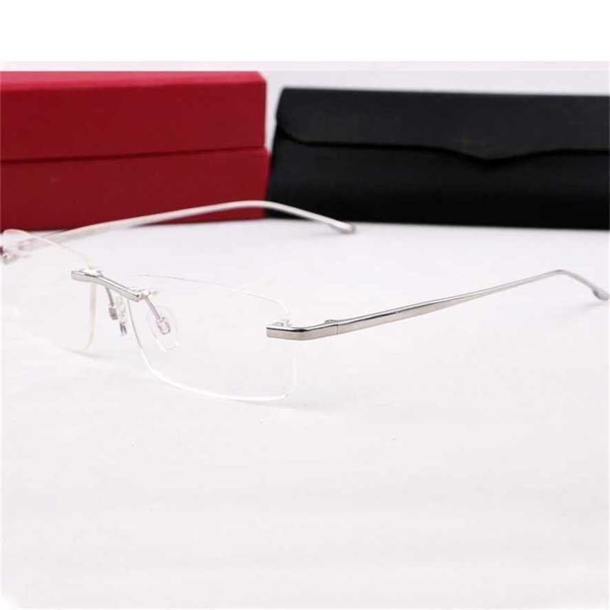 Rimless Mens Transparent Carter Optical Glasses Frames Vintage Brand Designer Spectacles Fill Prescription
Rimless Mens Transparent Carter Optical Glasses Frames Vintage Brand Designer Spectacles Fill Prescription