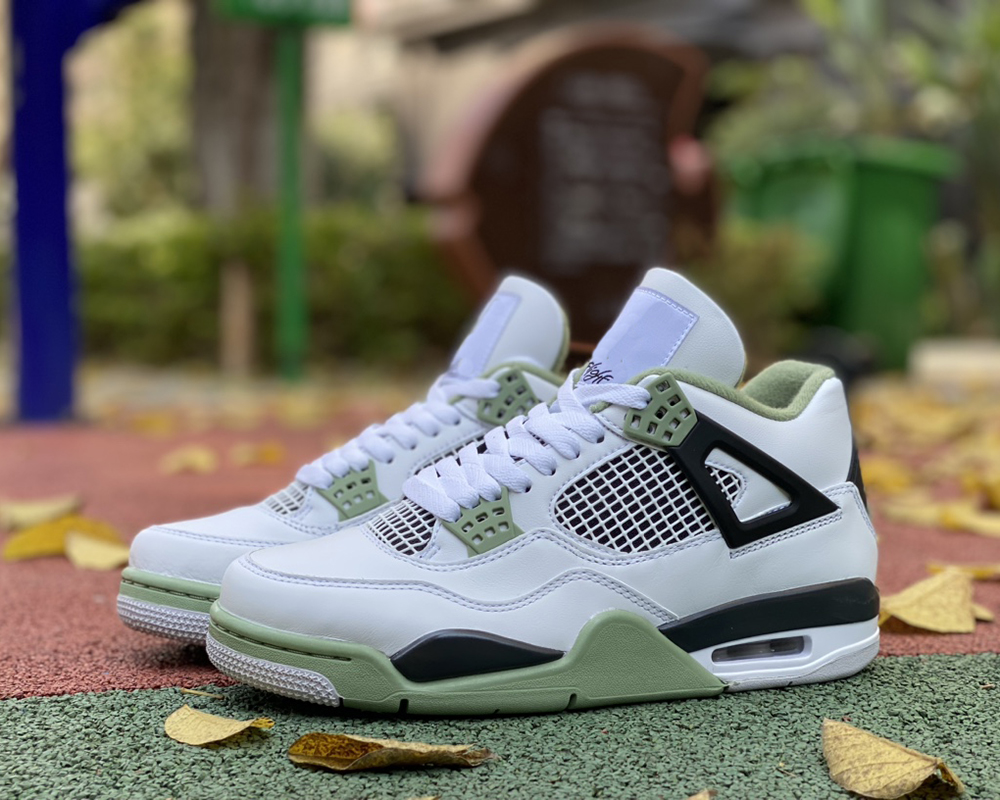 Jumpman 4 WMNS Oil Green Basketball Shoes 4s White/Seafoam-Dark Ash-Neutral Grey Outdoor Sneaker Sports With Original Box, #1
Jumpman 4 WMNS Oil Green Basketball Shoes 4s White/Seafoam-Dark Ash-Neutral Grey Outdoor Sneaker Sports With Original Box, #1