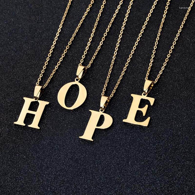Pendant Necklaces Stainless Steel Initial Letter A-Z Necklace For Women Couple Gold Color Chain Collier Mujer Jewelry
Pendant Necklaces Stainless Steel Initial Letter A-Z Necklace For Women Couple Gold Color Chain Collier Mujer Jewelry
