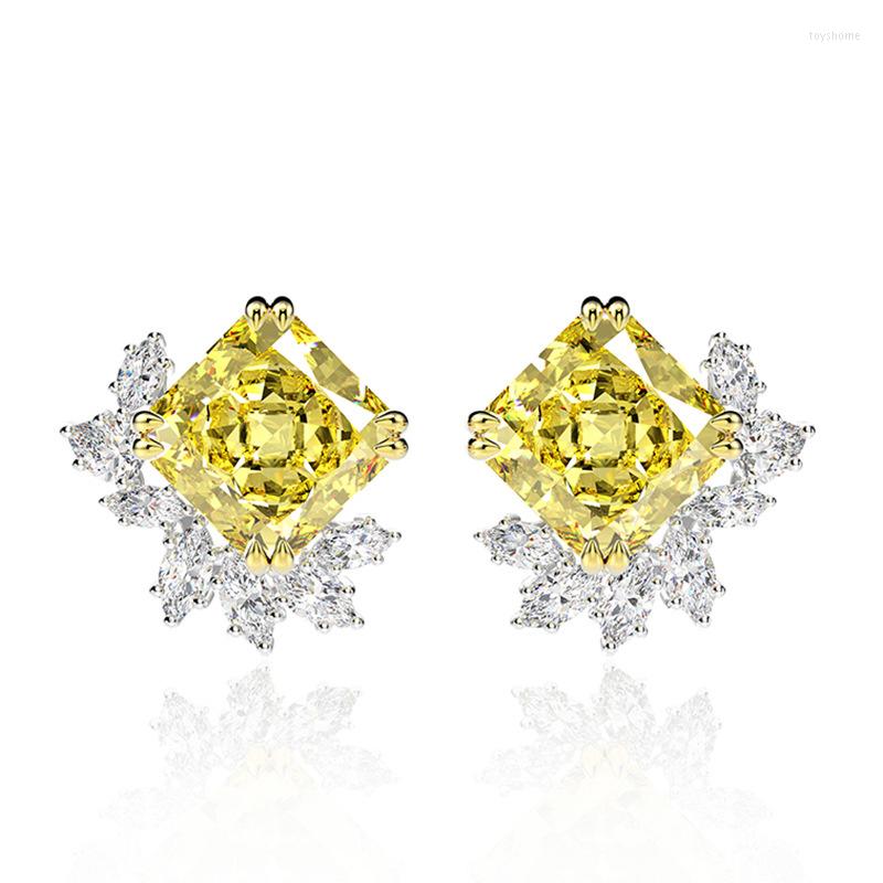 Stud Earrings 925 Sterling Silver 11 Ct Created Moissanite Yellow Citrine Diamond Ear Push Back For Women Birthday Gift
Stud Earrings 925 Sterling Silver 11 Ct Created Moissanite Yellow Citrine Diamond Ear Push Back For Women Birthday Gift