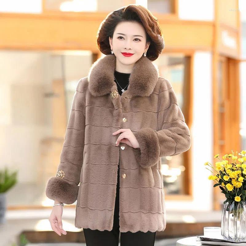 Women's Fur Mink Fluff Coat Women Winter Jacket Thicken Cotton-Padded Middle-age Mom's Clothes Warm Overcoat Faux Outerwear, Red
Women's Fur Mink Fluff Coat Women Winter Jacket Thicken Cotton-Padded Middle-age Mom's Clothes Warm Overcoat Faux Outerwear, Red