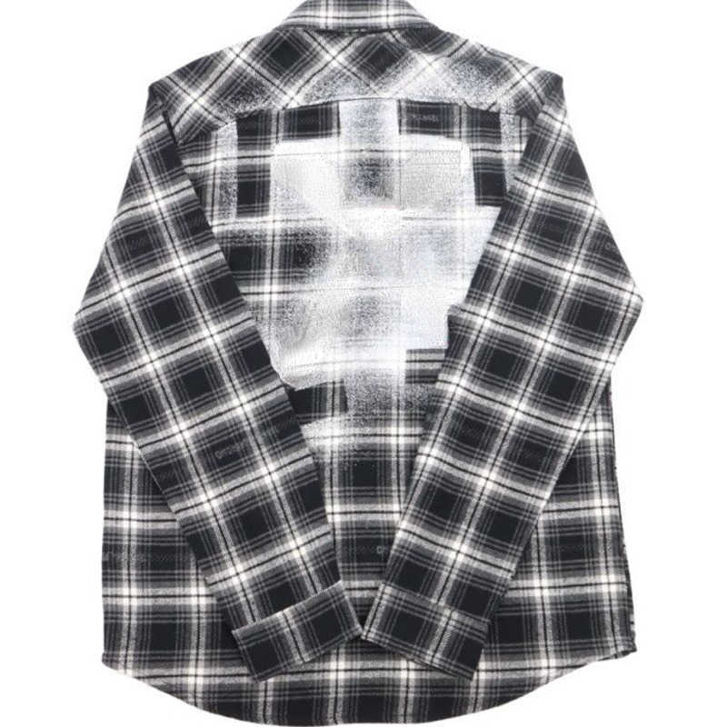 Designer mens shirts fashion white spray-painted arrow print Shirts long-sleeved plaid casual shirt men women loose sweatshirts, Red
Designer mens shirts fashion white spray-painted arrow print Shirts long-sleeved plaid casual shirt men women loose sweatshirts, Red
