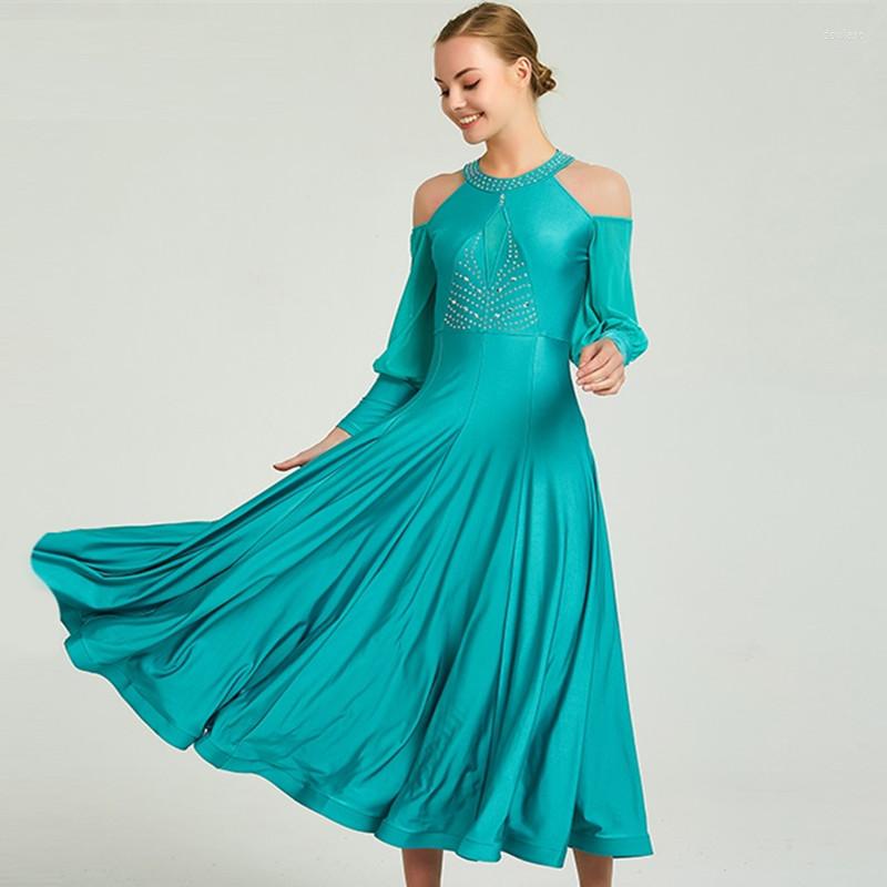 Stage Wear Ballroom Dress Women Standard Dance Dresses Fringe Waltz Flamenco Costumes Sequins Off Shoulder Dancing Clothes, Green
Stage Wear Ballroom Dress Women Standard Dance Dresses Fringe Waltz Flamenco Costumes Sequins Off Shoulder Dancing Clothes, Green