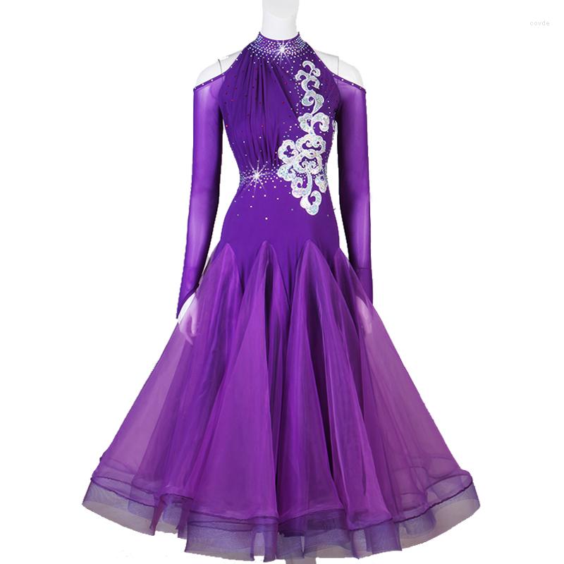 Stage Wear Latin Ballroom Dress Standard Dance Competition Dresses Mq214 Purple Black
Stage Wear Latin Ballroom Dress Standard Dance Competition Dresses Mq214 Purple Black