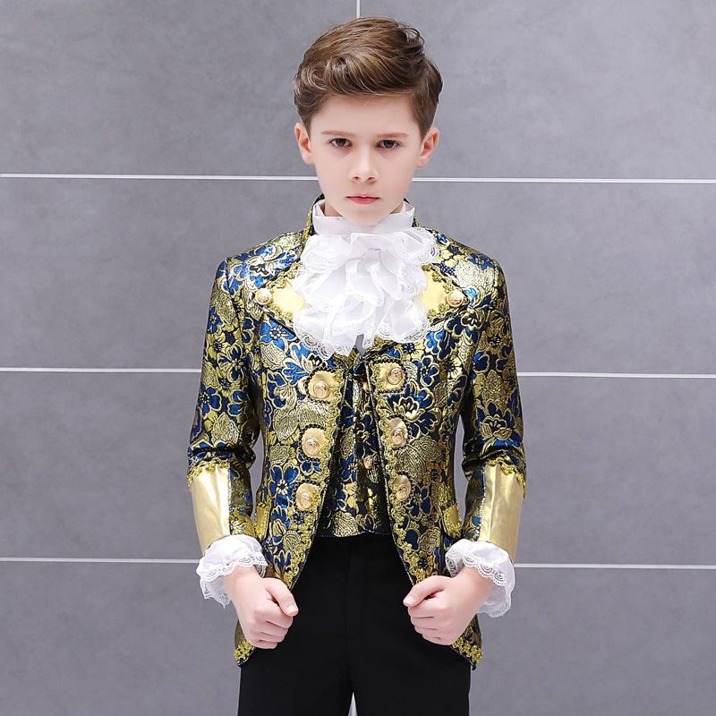 Suits Boys Retro European Court Clothing Set Child Prince Charming Drama Show Dress Suit Kids Blazer Vest Pants Collar Flower Outfit 230313, Red
Suits Boys Retro European Court Clothing Set Child Prince Charming Drama Show Dress Suit Kids Blazer Vest Pants Collar Flower Outfit 230313, Red
