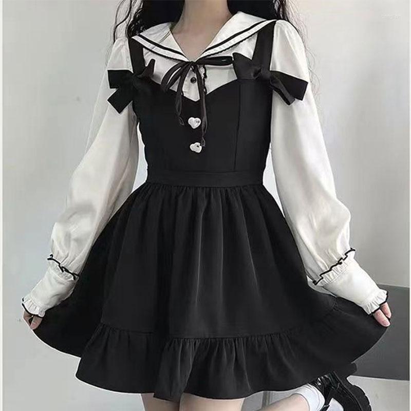 Casual Dresses Kawaii Pleated Lolita Mini Dress Women Punk Emo Harajuku Y2k Aesthetic Black Goth Kpop Clothes Korean Fashion, Shirt
Casual Dresses Kawaii Pleated Lolita Mini Dress Women Punk Emo Harajuku Y2k Aesthetic Black Goth Kpop Clothes Korean Fashion, Shirt