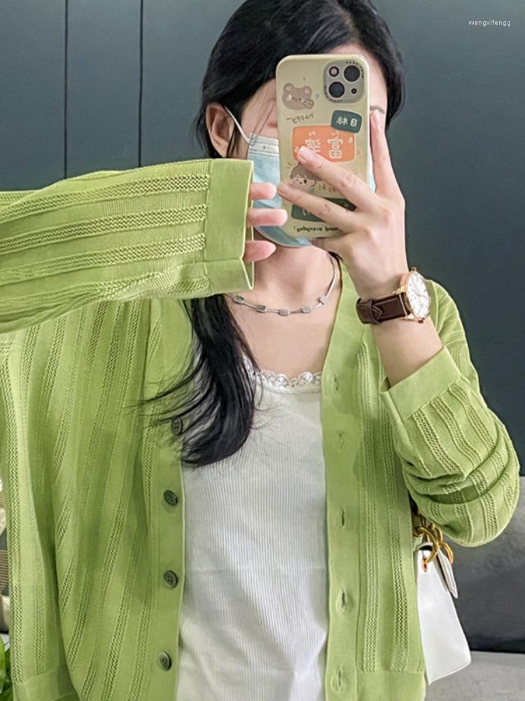 Women' Knits Fall 2023 V-neck Cardigan Thin Sweater Outside Long-sleeve Knit Women' Wear, Green
Women' Knits Fall 2023 V-neck Cardigan Thin Sweater Outside Long-sleeve Knit Women' Wear, Green