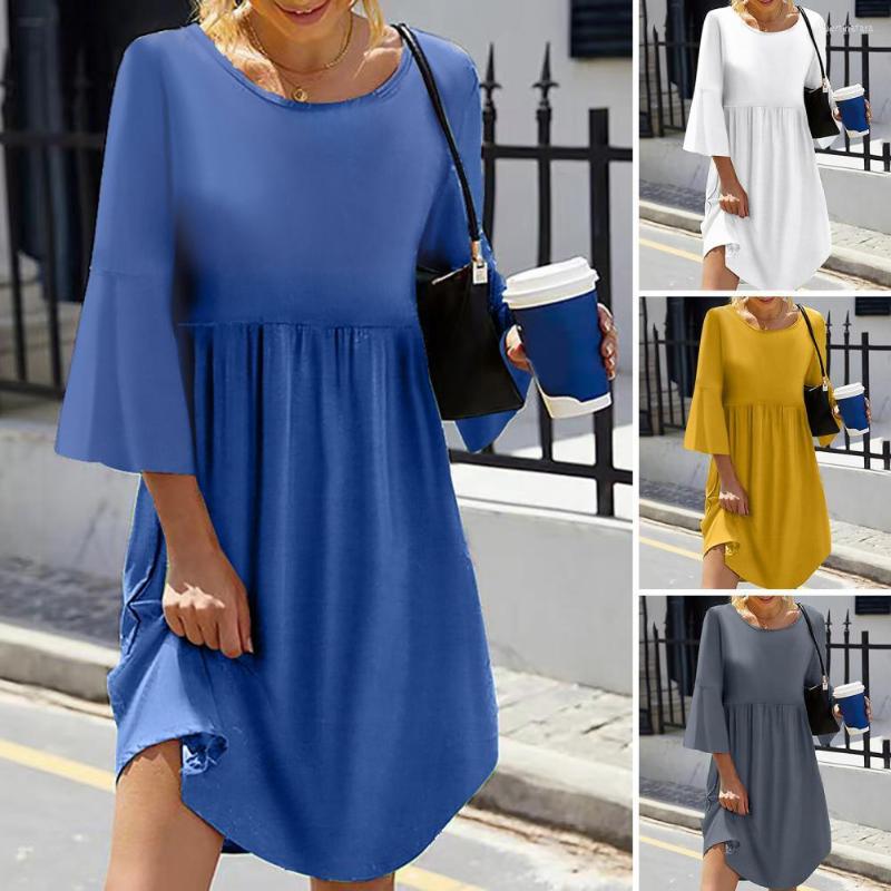 Casual Dresses Women Summer Fashion Dress Half Sleeve V-Neck Solid Midi Femme Elegant Holiday, Black
Casual Dresses Women Summer Fashion Dress Half Sleeve V-Neck Solid Midi Femme Elegant Holiday, Black